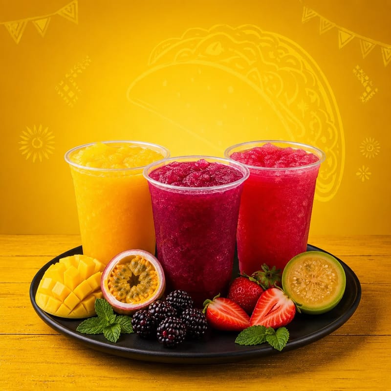 Jugos naturales en agua