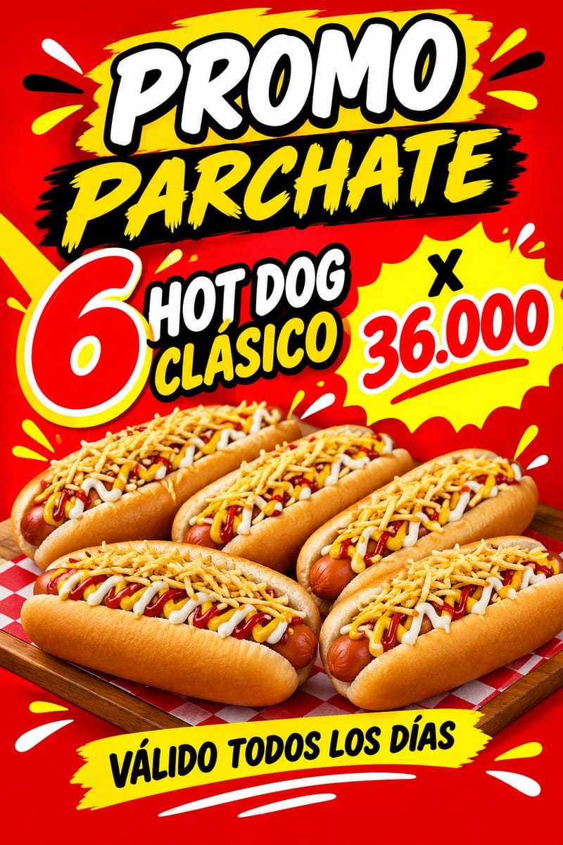 PROMO PARCHATE X 6
