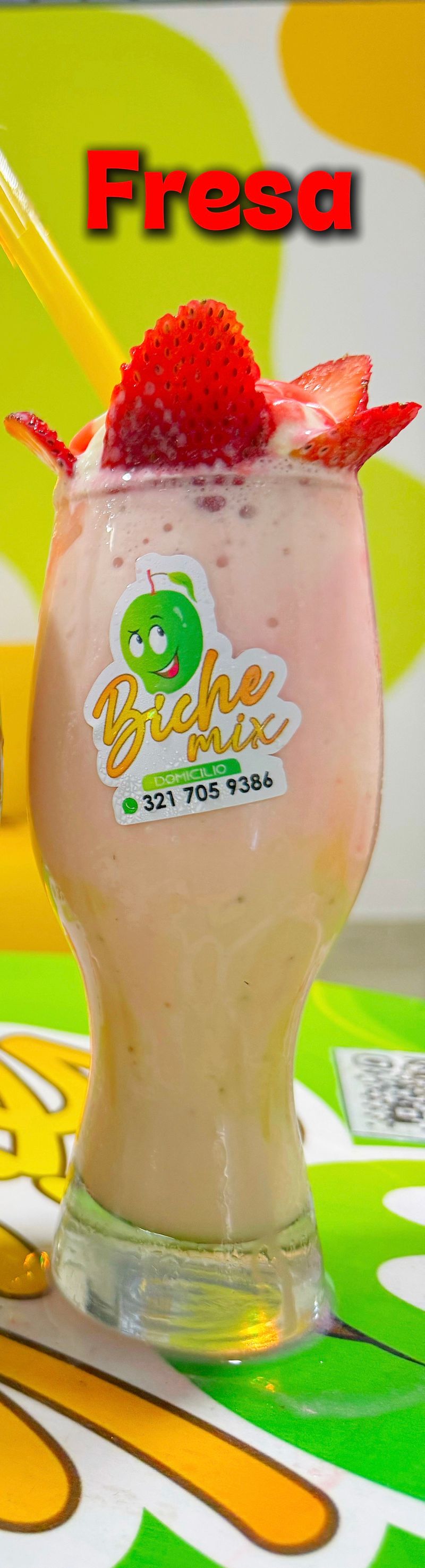 Frappe de fresa